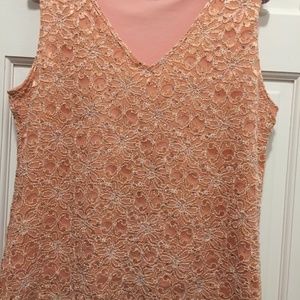 Brittany Black sequined tank top